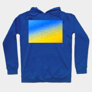 Ukraine yellow blue geometric mesh pattern 2 Hoodie